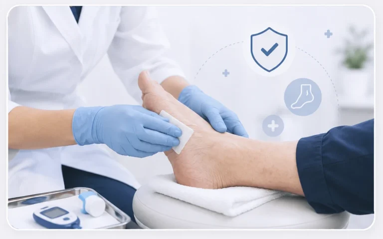 مراقبت از زخم پای دیابتی